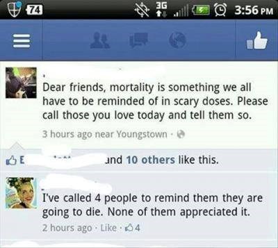 Nazovi one koje voliš - i reci im da će umrijeti?!