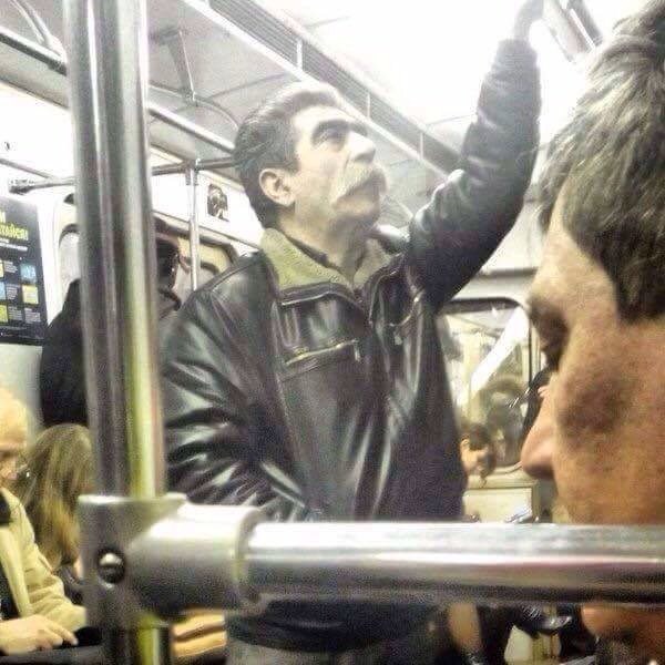 Staljin slikan u podzemnoj željeznici