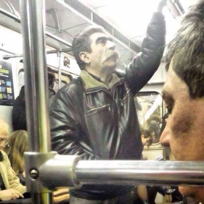 Staljin slikan u podzemnoj željeznici