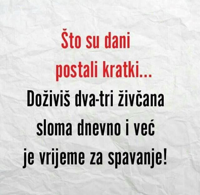 Koma, čovječe, ta zima te u grob otjera!