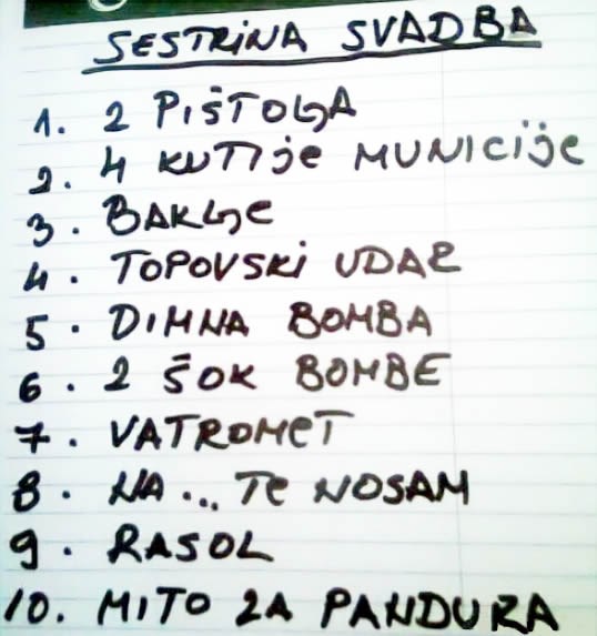 Sestrina svadba k'o bitka na Neretvi