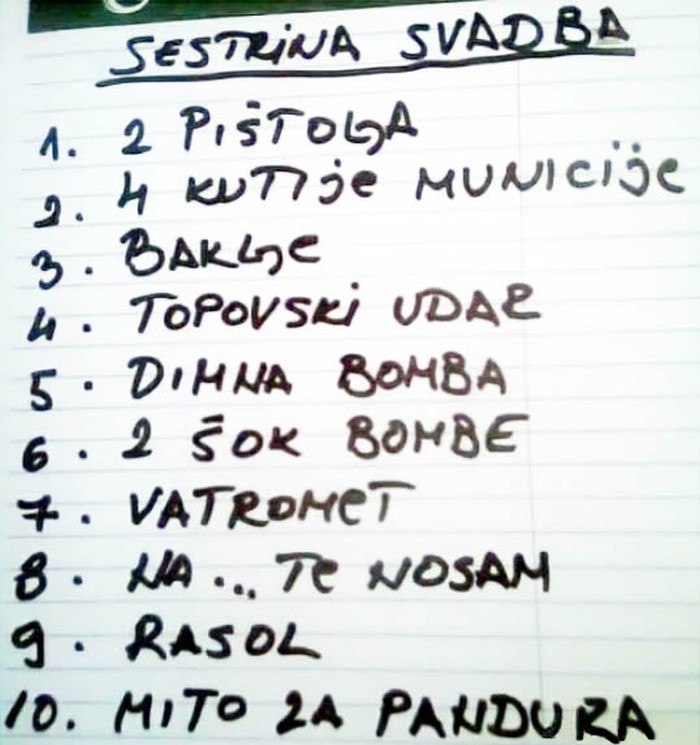 Sestrina svadba k'o bitka na Neretvi