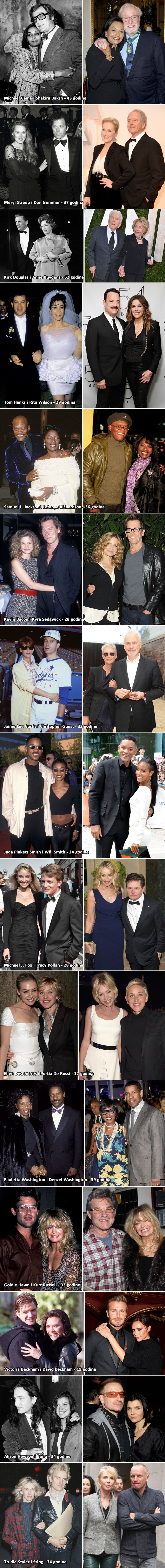 TOP 15 celebrity parova koji dokazuju da ljubav može trajati zauvijek