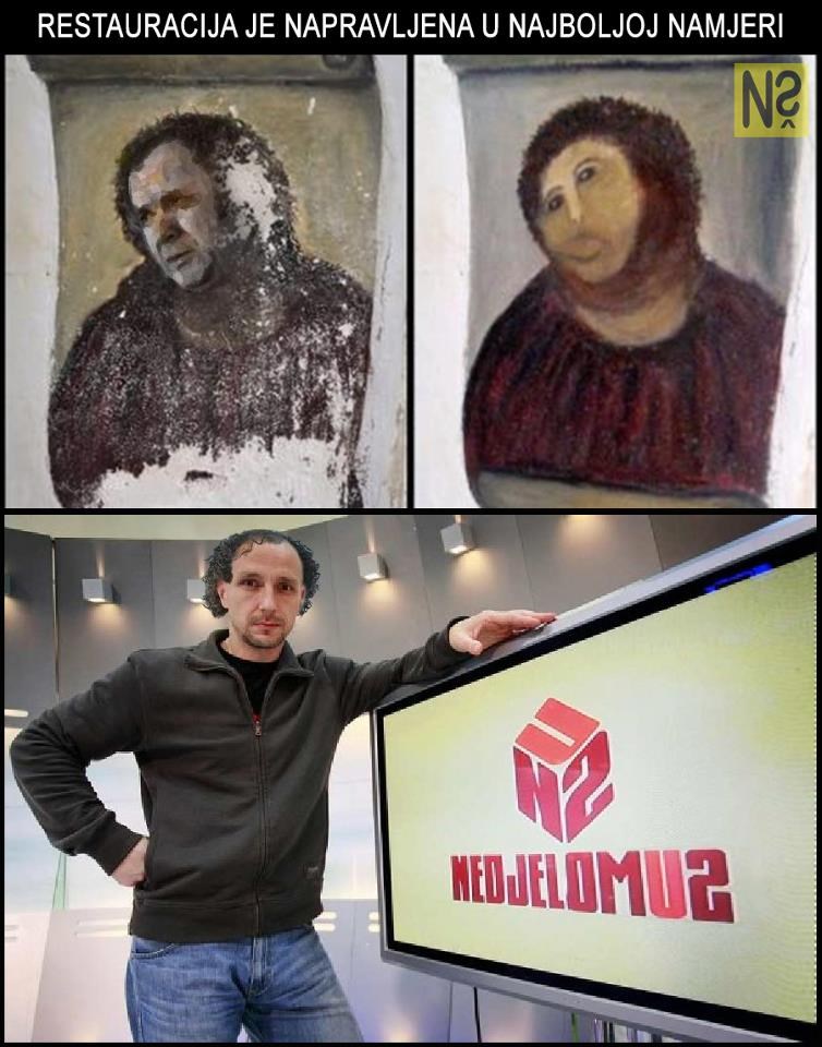 Skandal: Preko Isusovih slika ići će sv. Kerum