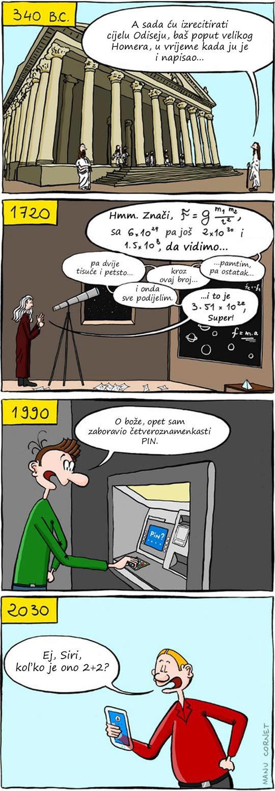 Ljudi postaju sve gluplji i sve veće lijenčine