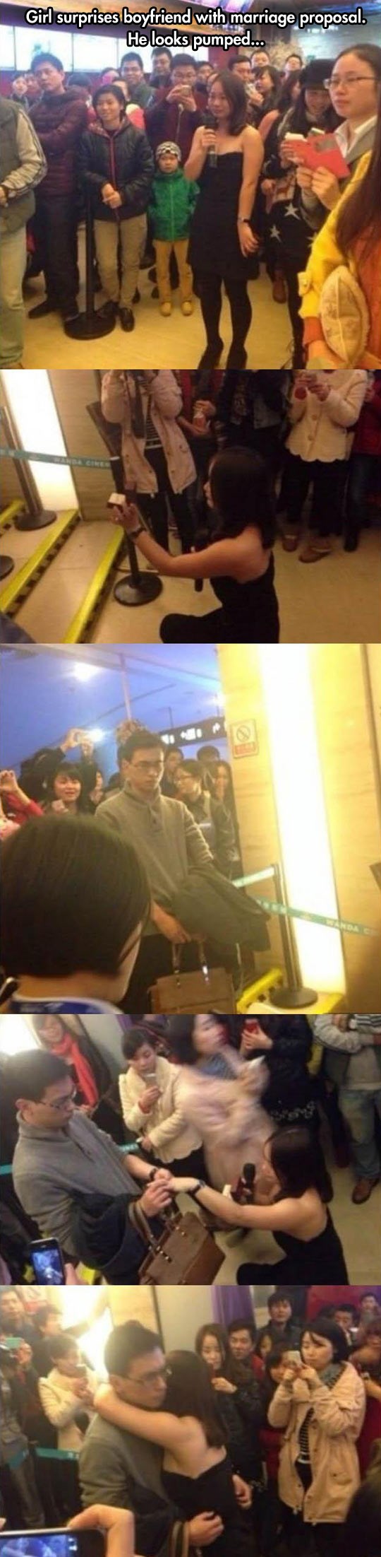 Faca pravog muškarca kad ga cura zaprosi