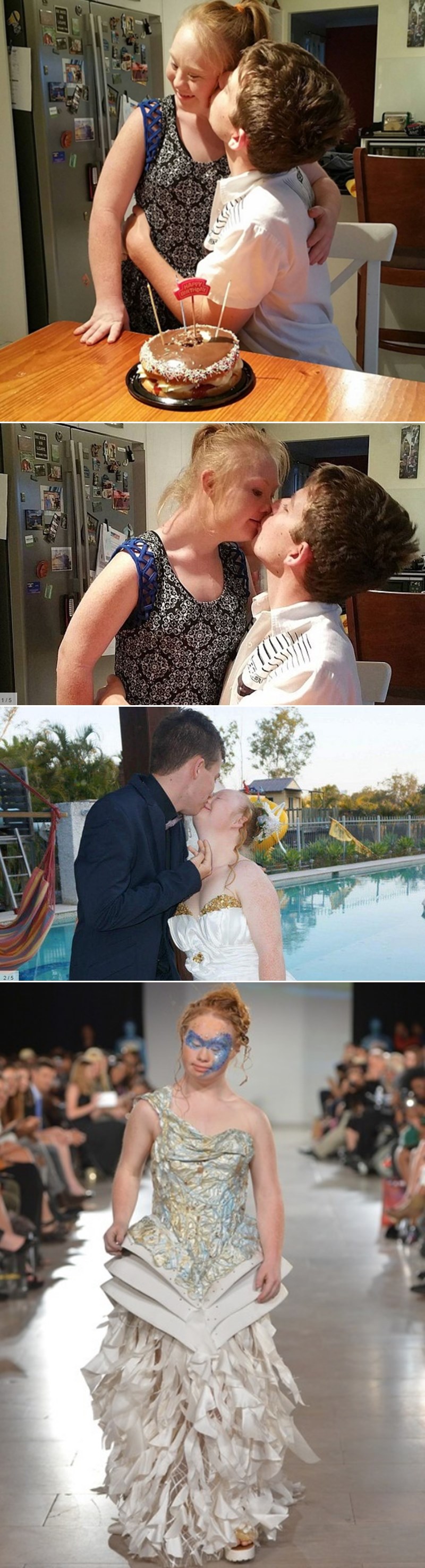 GALERIJA: Madeline dokazala da se i s Downom može - fotkama s dečkom razdragala svijet