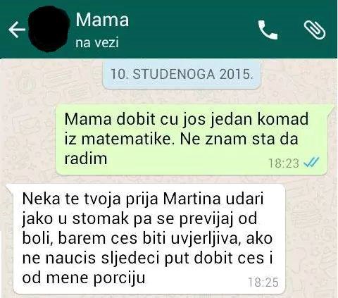 MAMA: Sljedeći put ćeš dobiti porciju i od mene