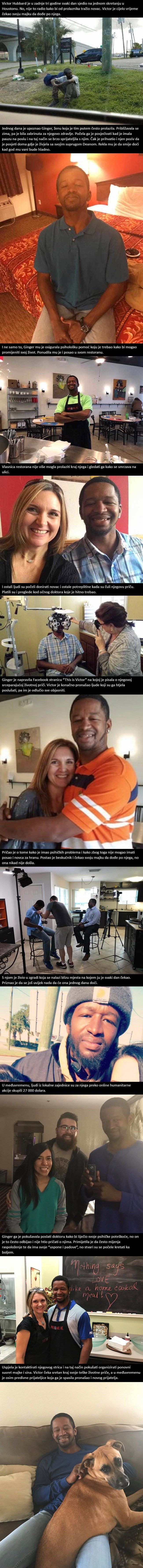 Beskućnik je tri godine čekao na istom mjestu i jednog dana upoznao ženu koja mu je promijenila život