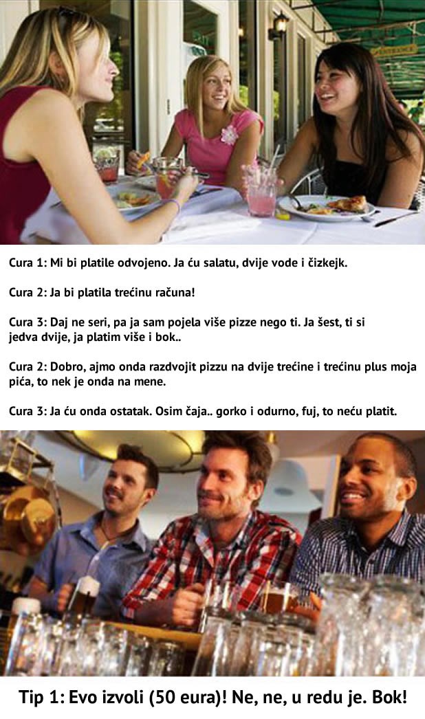 Konobari i konobarice, jel ovo istina?