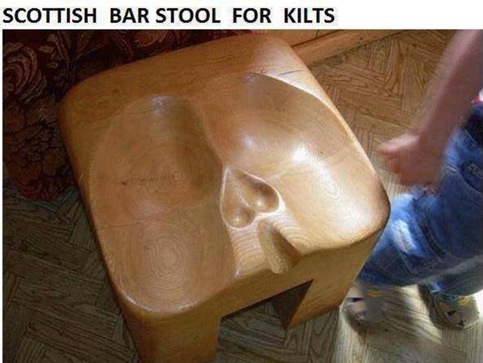Škotska barska stolica za kiltaše