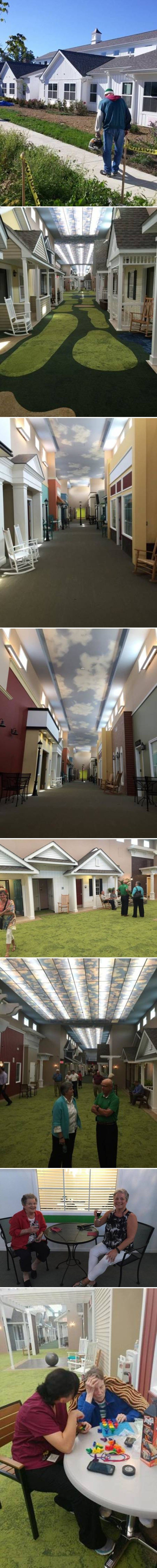 Izvana izgleda kao običan starački dom, no kada uđete unutra vidjet ćete pravi mali gradić!