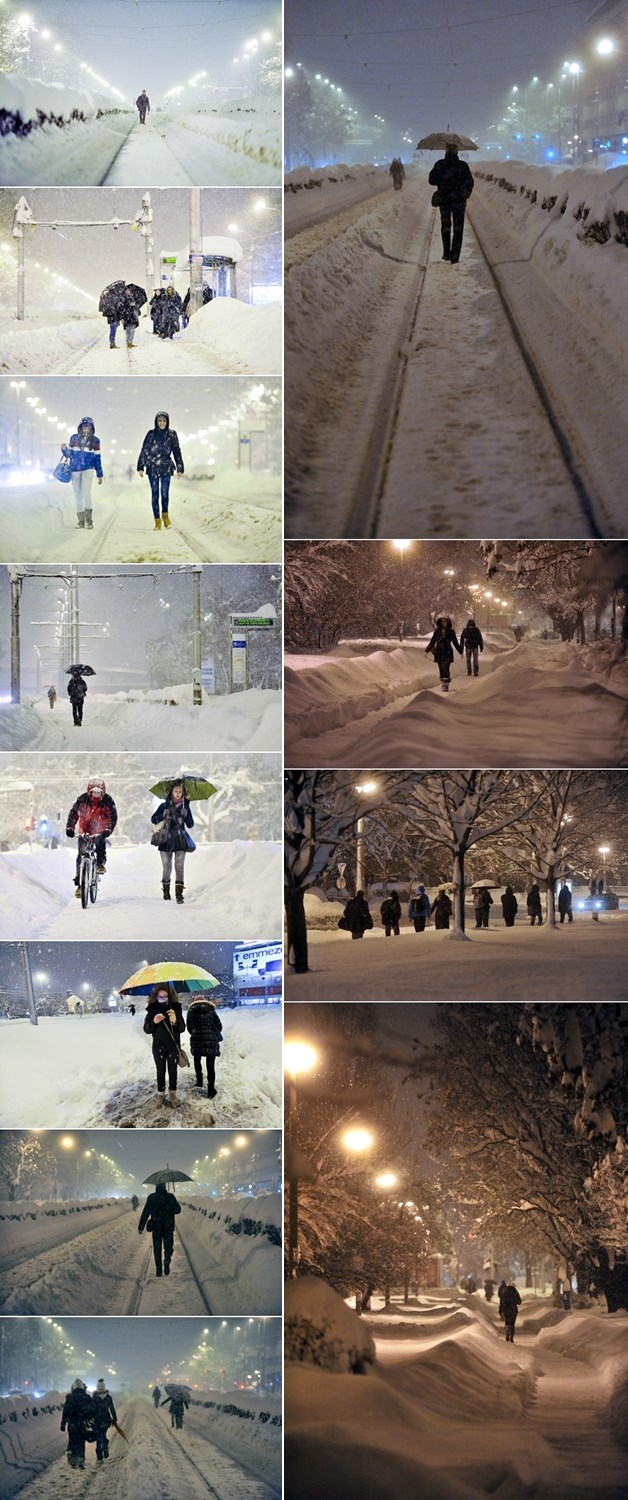 Ljudi u snijegu: Zameteni Zagreb