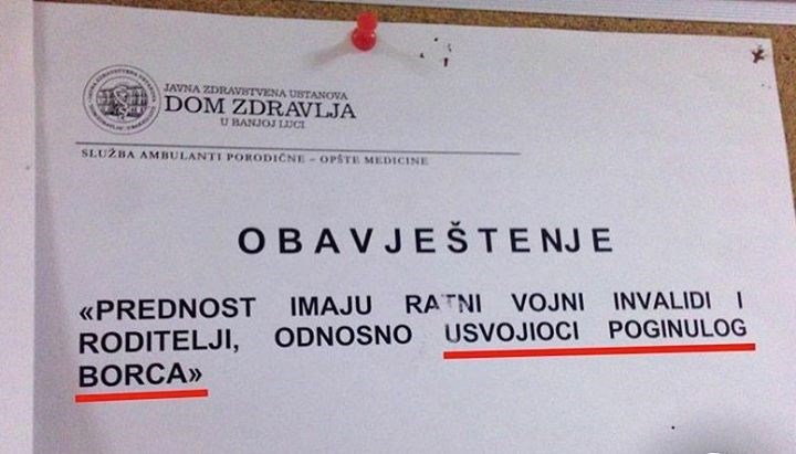 Samo u BiH: Usvoji poginulog i ideš preko reda