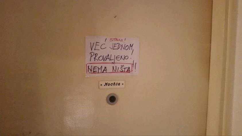 Ostavili su poruku na stanu koja će prestrašiti svakog lopova koji proba provaliti
