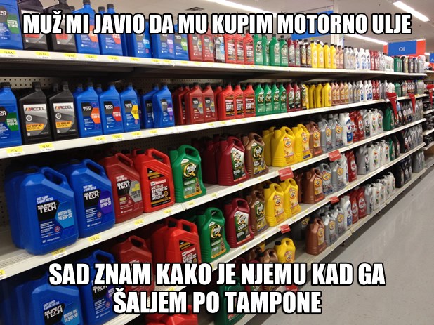 Cure, sad znate kako je nama kad nas šaljete u dućan