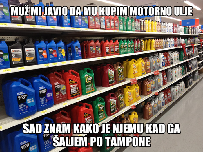 Cure, sad znate kako je nama kad nas šaljete u dućan