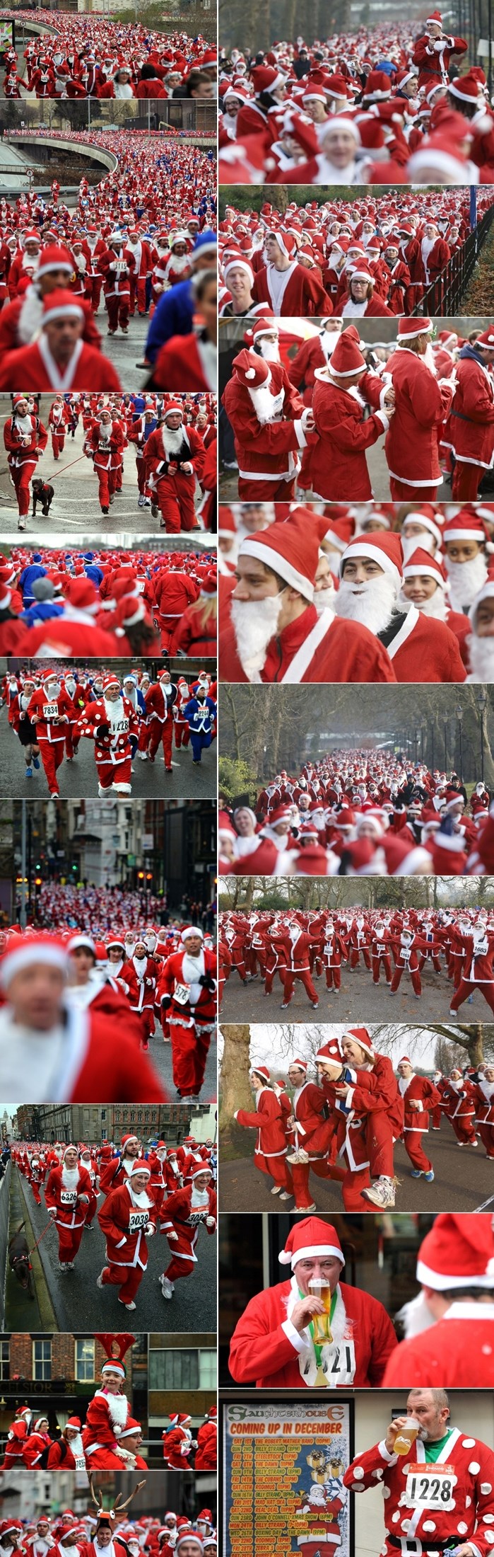 Djedovi Mrazovi preplavili Veliku Britaniju