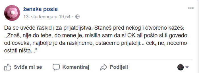 Svijet bi bio ljepše mjesto kada bi ljudi otvoreno govorili o ovakvim stvarima
