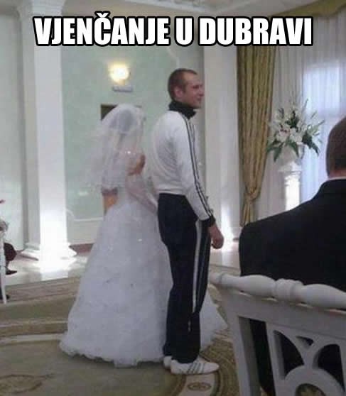 Bi se udala za mladoženju u trenirci?