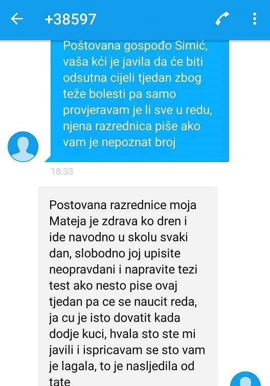 Razrednica se javila mami zbog sumnjivih izostanaka, a ona je za sve okrivila svog muža!