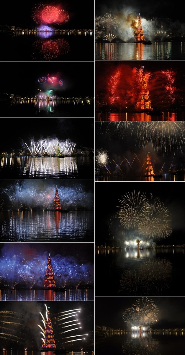 Božićno drvce u Rio de Janeiru zasjalo uz vatromet