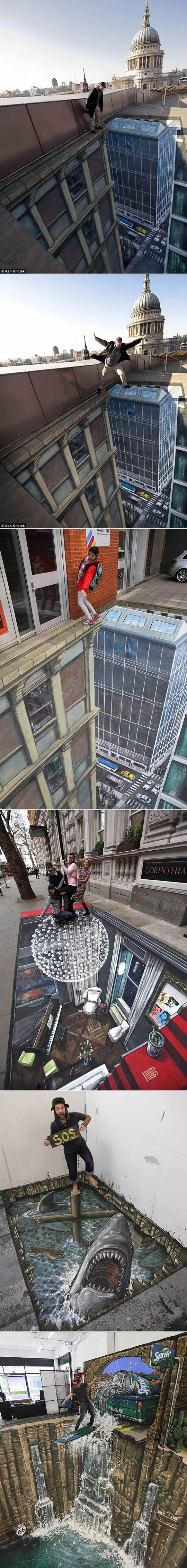 Kul realistični ulični 3D grafiti