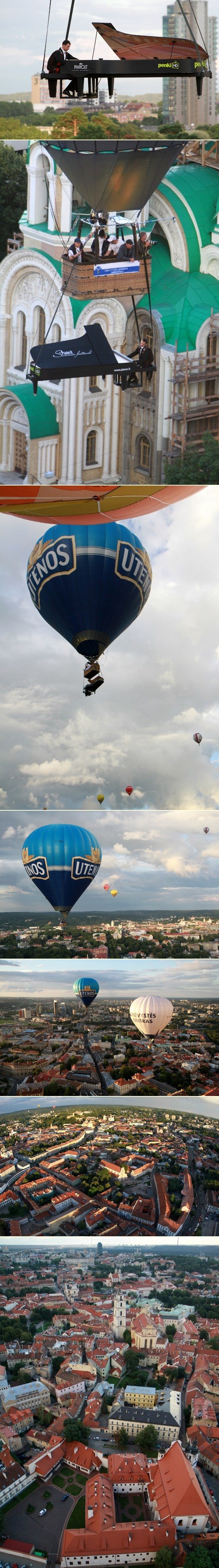 Zasvirao glasovir lebdeći nad glavnim gradom Litve