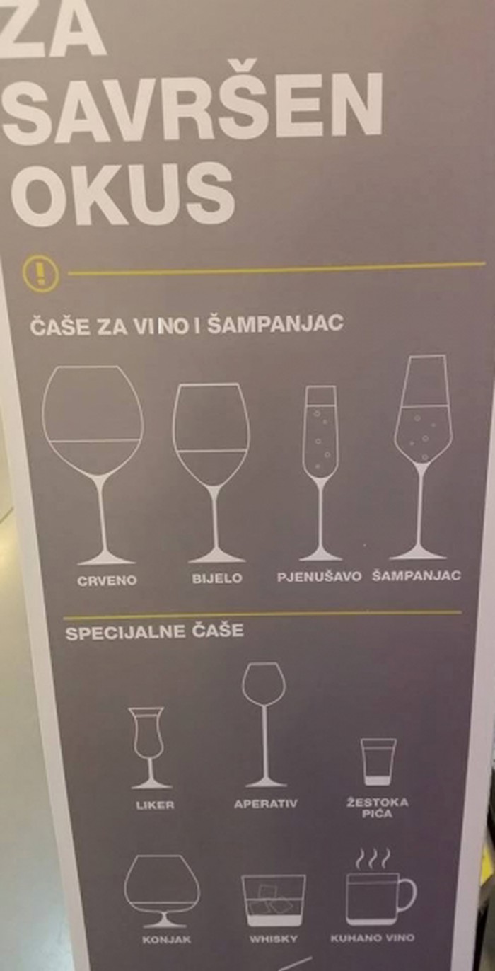 BONTON: Iz koje čaše se pije?