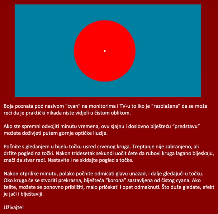 Optička iluzija: Pogledajte boju koju još niste vidjeli