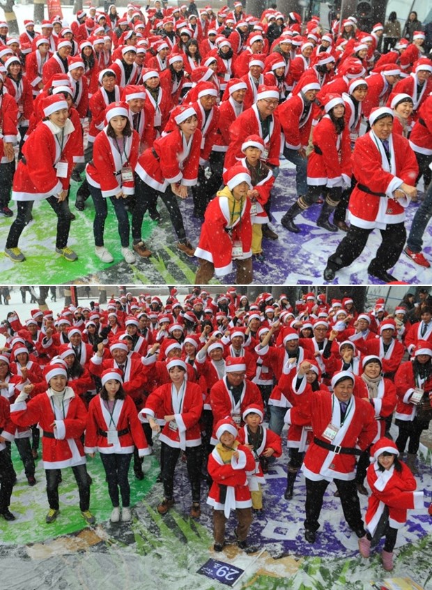 I Djedovi Mrazovi začagali "Gangnam style"