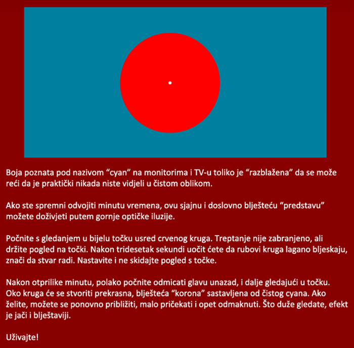 Želite li vidjeti boju koju još nikad niste vidjeli?