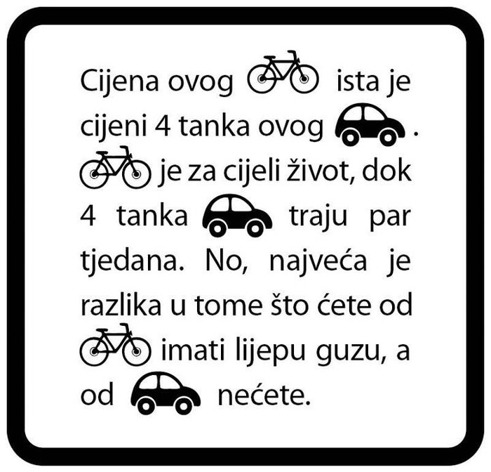 Zašto bicikl?