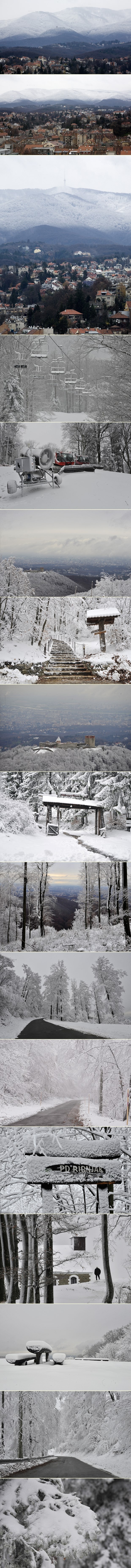 Medvednica pod bijelim pokrivačem