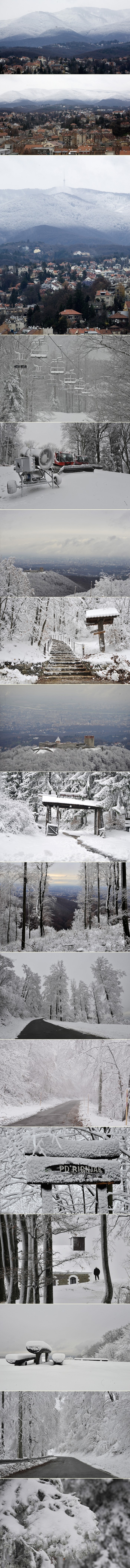 Medvednica pod bijelim pokrivačem