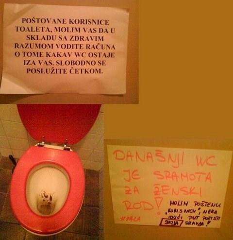 I žene su katastrofa u WC-u