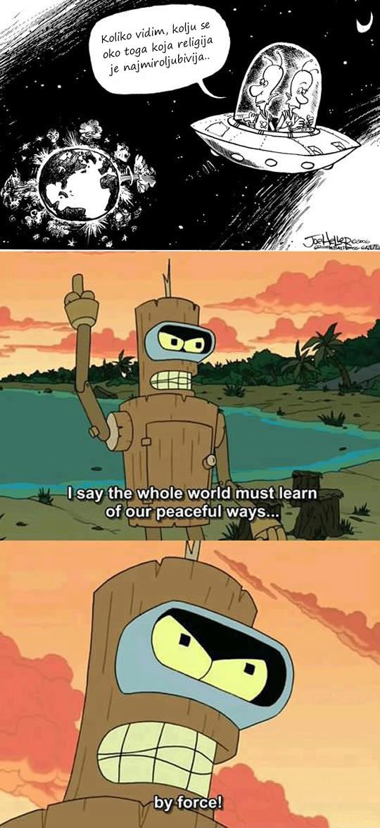 Ratom, klanjem i ubijanjem do toga tko najviše voli mir