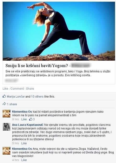 Smiju li kršćani na jogu?