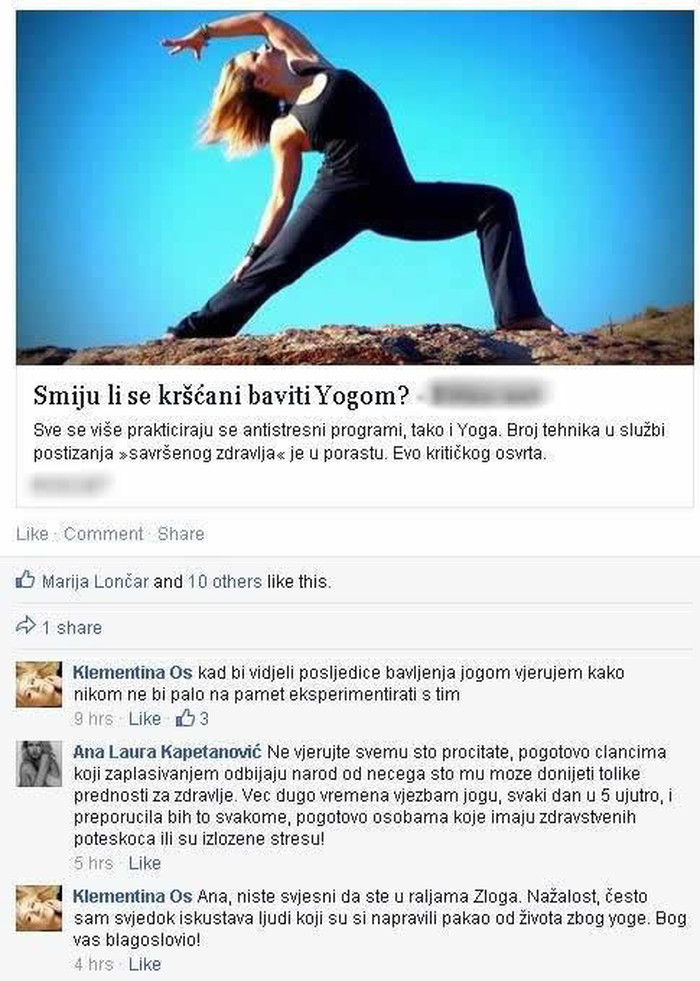 Smiju li kršćani na jogu?