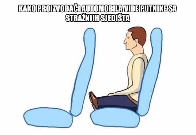 Alo, autoinženjeri, daj malo mjesta za noge iza, 'bemu miša!