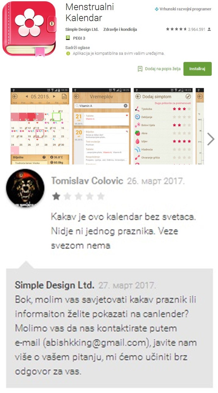 Na mobitelu je skinuo aplikaciju za menstrualni kalendar, ali iz jednog razloga mu se nije nimalo svidjela