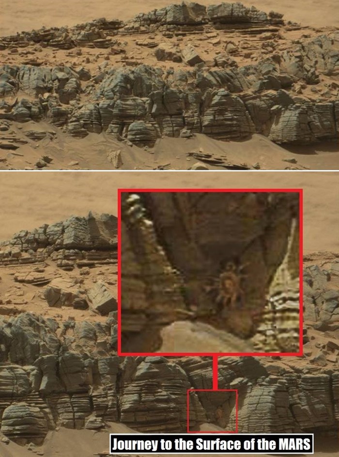 Vidite li izvanzemaljca na ovoj fotki s Marsa? 