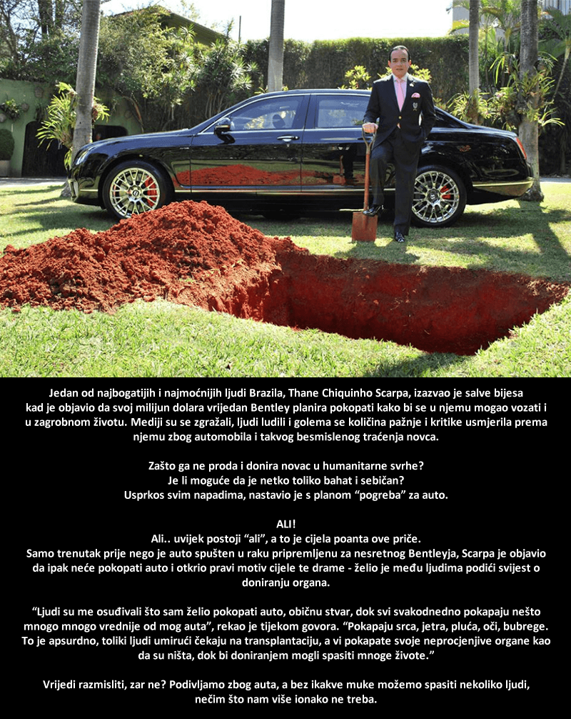 Tajkun odlučio pokopati svoj ultraskupi auto, a onda posramio mrzitelje!