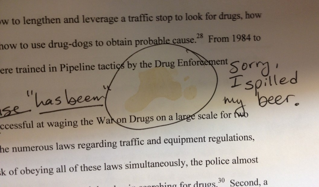 Kad ti profesor zalije seminar pivom :D