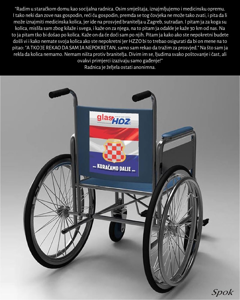 Dno dna: Lažni "invalid" htio nabaviti kolica za prosvjed!?