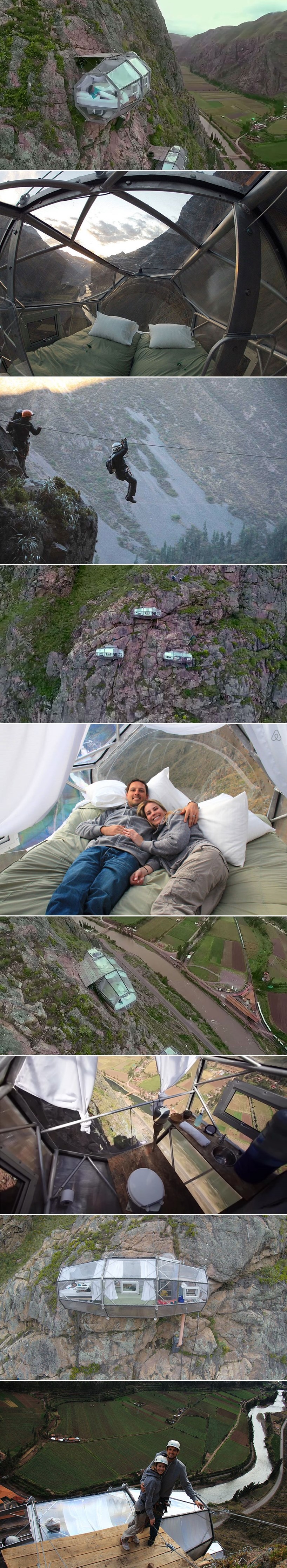 GALERIJA: Tko ima hrabrosti prespavati u "sobi" visećeg hotela iznad ponora?