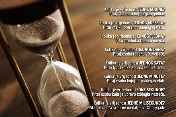 Koliko vrijedi Vrijeme?