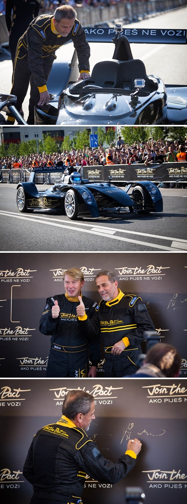 "Ako piješ, ne vozi": "Miki" i Mika u bolidu