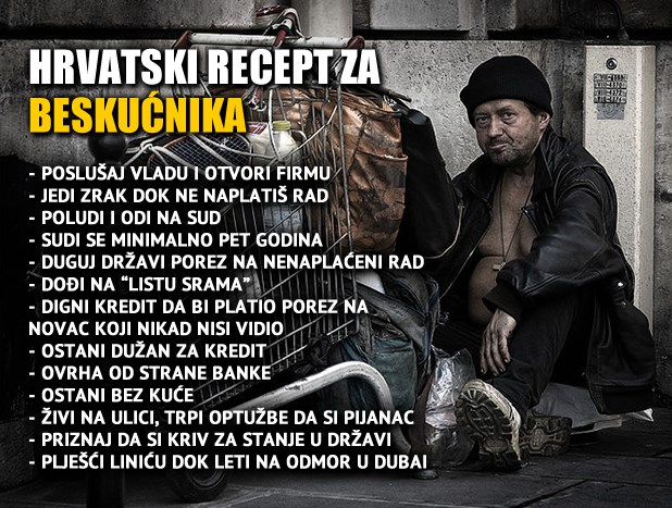 Hrvatski recept za beskućnika "a la Linić"