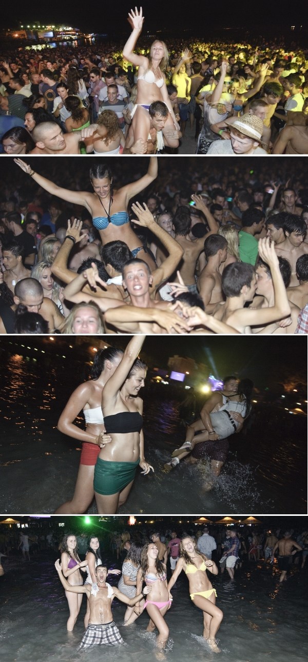 Mokre i rasplesane Bačvice: Održan "najmokriji beach party"